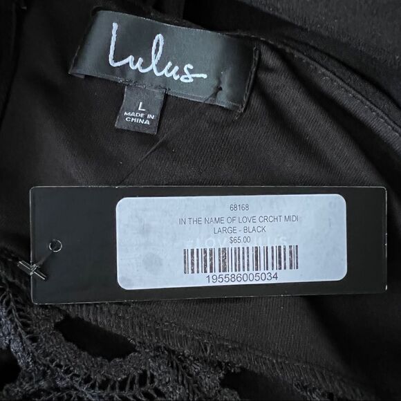 Lulus sleeveless lace tulip dress body con fitted - Picture 2 of 7